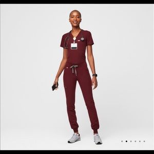 Womens Burgundy Fig Joggers